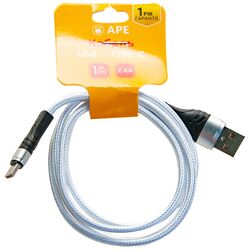 Кабель USB-Type-C APE з текстильним покриттям