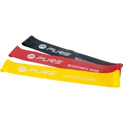Набір стрічок-еспандерів Pure2Improve чорна, жовта, червона 3 шт
