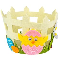 Кошик декоративний великодній круглий без ручок Курча