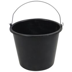 Відро господарське без кришки пластикове OSTERO tools чорне 5 л