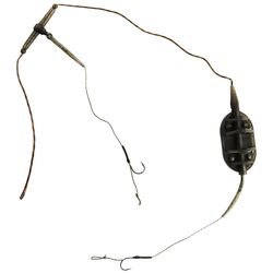 Оснащення коропове для бойлу LIFE ORANGE Classic Flat Method Leadcore №42 40 г