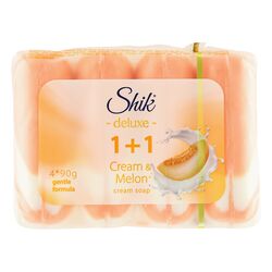 Набір крем-мила туалетного Shik Deluxe 1+1 Диня 90г х 4шт/уп