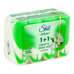 Набір крем-мила туалетного Shik Deluxe 1+1 Зелений чай 90 г х 4 шт/уп