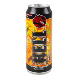 Напій енергетичний безалкогольний  HELL Peach-lemon ж/б 500 мл