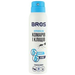 Засіб репелентний від комарів та кліщів BROS аерозоль 90 мл
