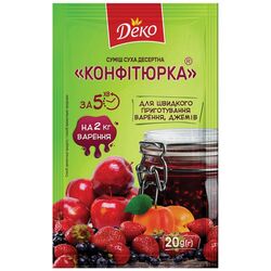Суміш десертна суха ДЕКО Конфітюрка 20 г