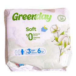 Прокладки гігієнічні Greenday Soft Night 6 шт/пач.
