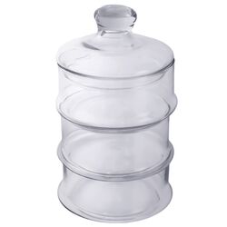 Цукерниця скляна триярусна Excellent Houseware