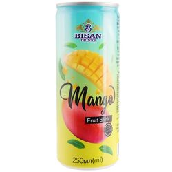Напій соковий безалкогольний негазований BISAN DRINKS Манго ж/б 250 мл