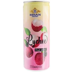 Напій соковий безалкогольний негазований BISAN DRINKS Лічі ж/б 250 мл