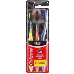 Набір щіток зубних COLGATE Зигзаг деревне вугілля 3 шт/уп