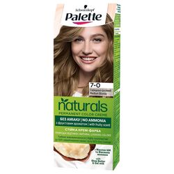 Крем-фарба для волосся стійка Palette Naturals Середньо-русявий 7-0