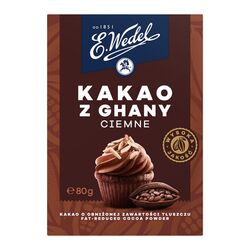 Какао-порошок E.Wedel темне 80 г