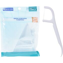 Нитка зубна з тримачем Excellent Dental Care 75 шт