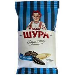 Насіння соняшникове смажене Баба Шура Смугасте солоне 100 г