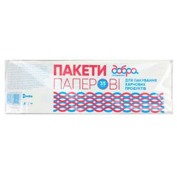 Пакети паперові Добра господарочка 31х10х4 см 35 шт/уп.