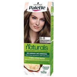 Крем-фарба для волосся стійка Palette Naturals Темно-русявий 6-0