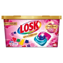 Капсули для прання Losk Сolor Ароматерапія Малазійська квітка 13 шт/уп