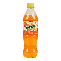 Напій безалкогольний сильногазований Mirinda Zero sugar Апельсин, ПЕТ 0,5 л