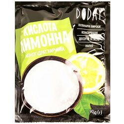 Кислота лимонна моногідрат харчова Doday 90 г
