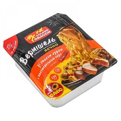 Вермішель швидкого приготування Golden Dragon Курка з мексиканським соусом, лоток 130 г