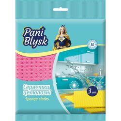 Набір серветок целюлозних Pani Blysk 3 шт/уп