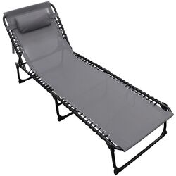 Шезлонг-лежак туристичний розкладний Ambiance 190х60х30 см
