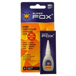 Супер-клей універсальний FOX Super тюбик 3 г