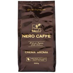 Кава натуральна смажена в зернах NERO CAFFE CREMA AROMA 1000 г