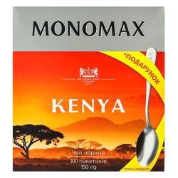 Чай чорний МОНОМАХ KENYA 1,5 г х 100 шт/пач + подарунок ложка