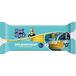 Набір губок кухонних Pani Blysk великопористих 5 шт/пач