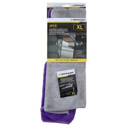 Набір серветок автомобільних мікрофібра DUNLOP XL 36х36 см 2 шт