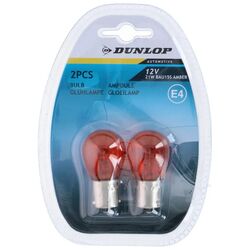 Набір автоламп DUNLOP BAU15S AMBER 21Вт 12В 2шт