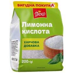 Кислота лимонна харчова Деко 200 г