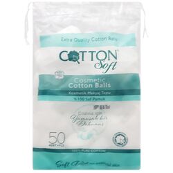 Кульки ватні косметичні Cotton Soft 50 шт/уп