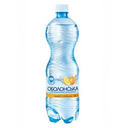 Вода сильногазована ОБОЛОНСЬКА зі смаком лимона, апельсина 0,5 л