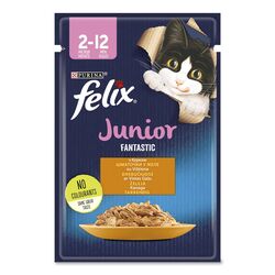 Корм для кошенят Felix Fantastic Курка пауч 85 г