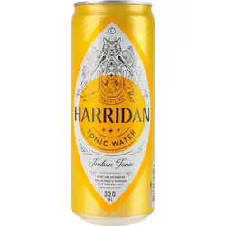Напій безалкогольний сильногазований HARRIDAN TONIC WATER Indian ж/б 0,33 л