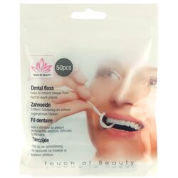 Нитка зубна з тримачем Touch of Beauty 50 шт