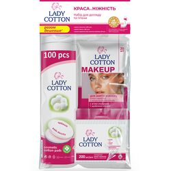 Набір для догляду, гігієни Lady Cotton Краса та ніжність, 3 предмети