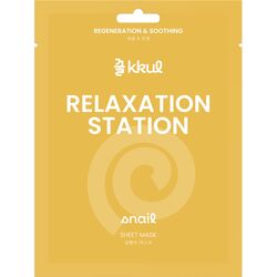 Маска для обличчя тканинна Kkul Relaxation Station з екстрактом фільтрату равлика 25 мл