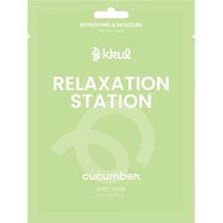 Маска для обличчя тканинна Kkul Relaxation Station з екстрактом огірка 25 мл