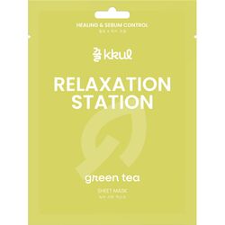 Маска для обличчя тканинна Kkul Relaxation Station з екстрактом зеленого чаю 25 мл