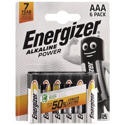 Набір батарейок алкалінових Energizer AAА Power 6 шт/уп.