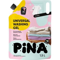 Гель для прання універсальний PINA Classic, дой-пак 1,5 л