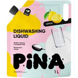 Засіб для миття посуду PINA Lemon, дой-пак 1000 мл