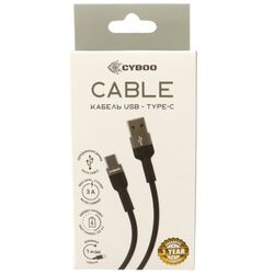 Кабель USB-Type-C Сyboo чорний