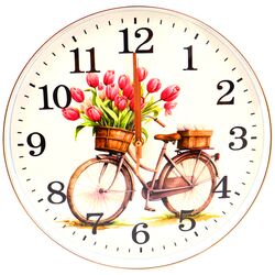 Годинник настінний круглий декоративний в асортименті d=32 см