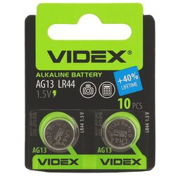 Набір батарейок таблеток Videx AG13 LR44 2 шт./уп.