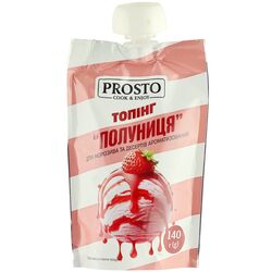 Добавка смакова для морозива та десертів PROSTO Топінг Полуниця 140 г